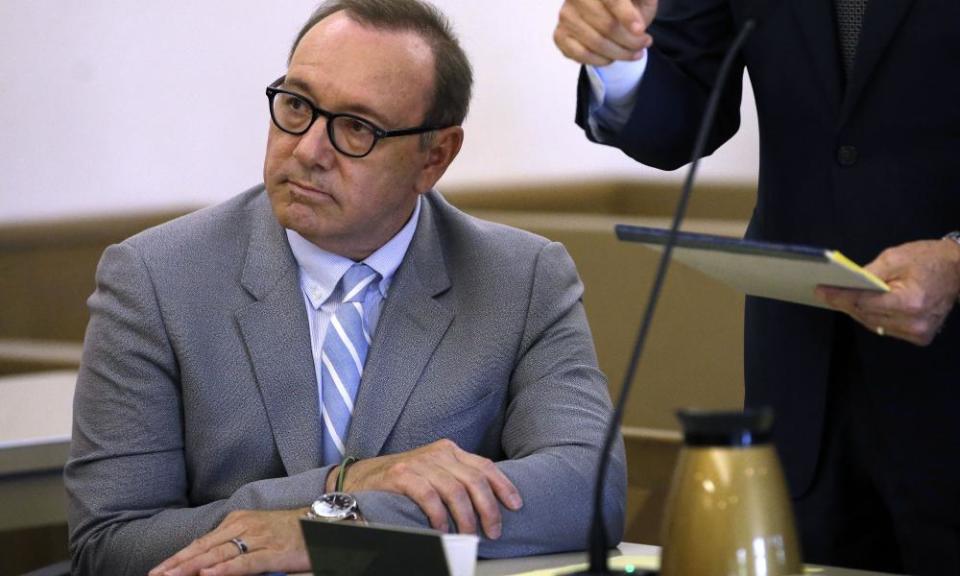 Kevin Spacey at a pretrial hearing in Nantucket in June.