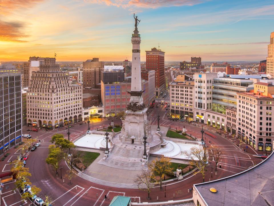 soldiers and  sailors monument indiana