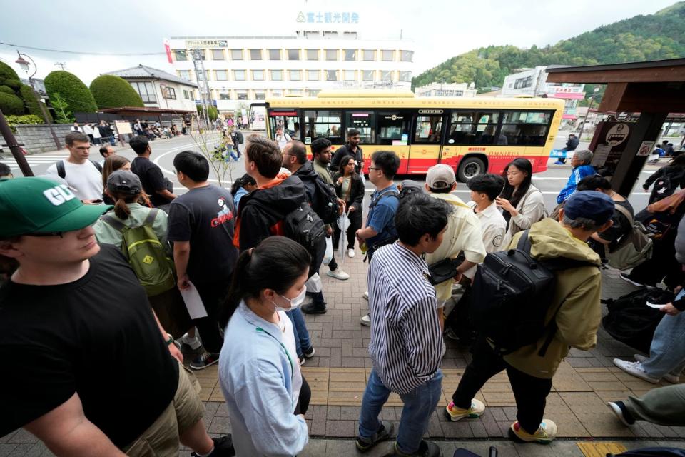 Japan Mt. Fuji Overtourism: Japan Mt. Fuji Overtourism (Copyright 2024 The Associated Press. All rights reserved)