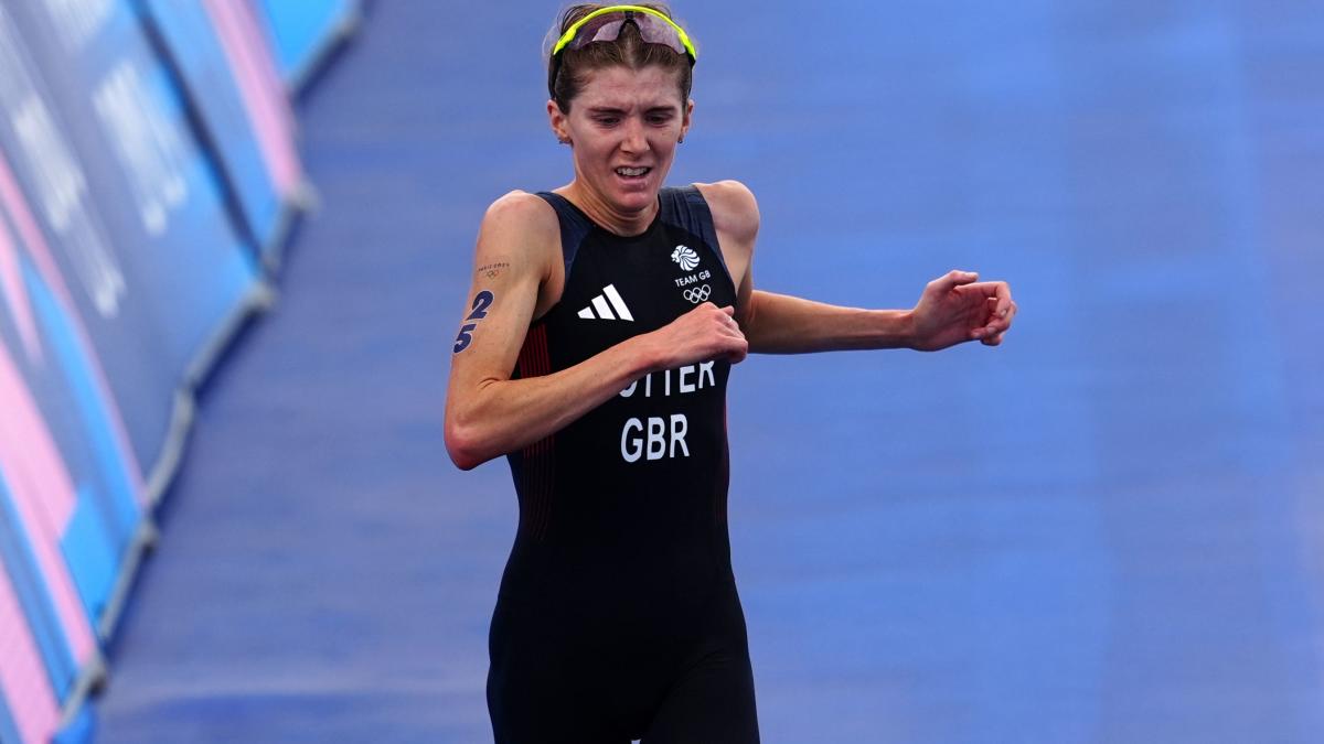 Beth Potter is relieved to have fought her way to a triathlon bronze medal