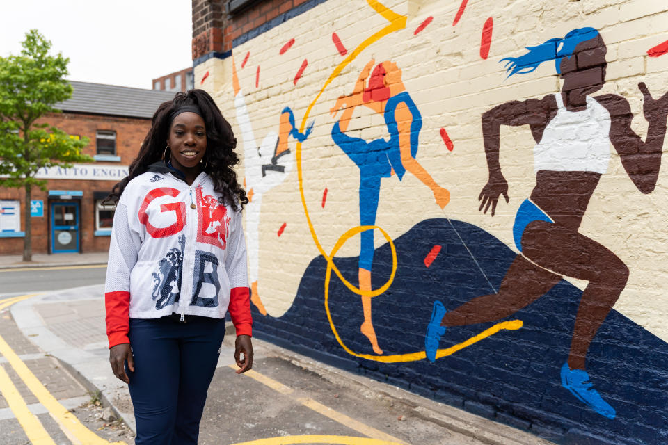 Anyika Onuora - who won bronze at Rio 2016 in the 4x400m relay - unveiled a special mural aiming to inspire support for Team GB this summer, in Liverpool’s Baltic Triangle 