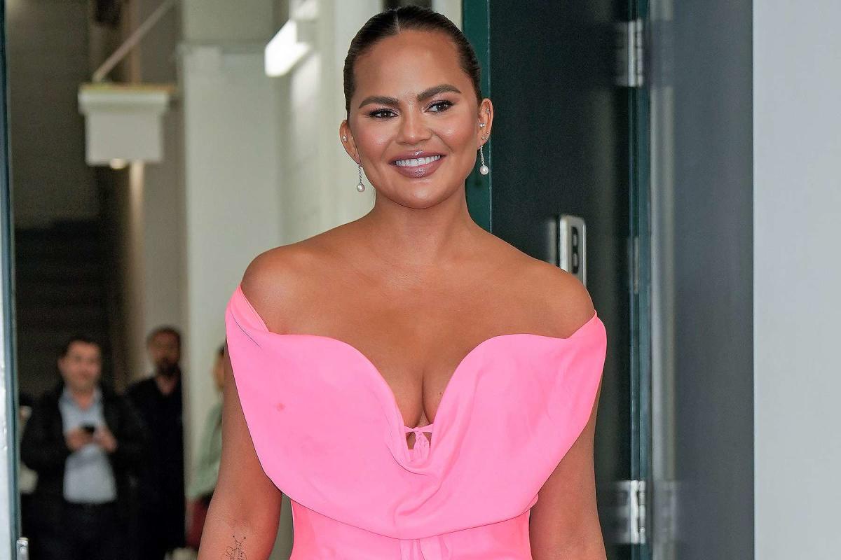 Chrissy Teigen Brings the Barbiecore Trend to Life in a Flirty