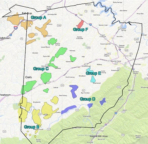 <em>map of areas receiving broadband</em>