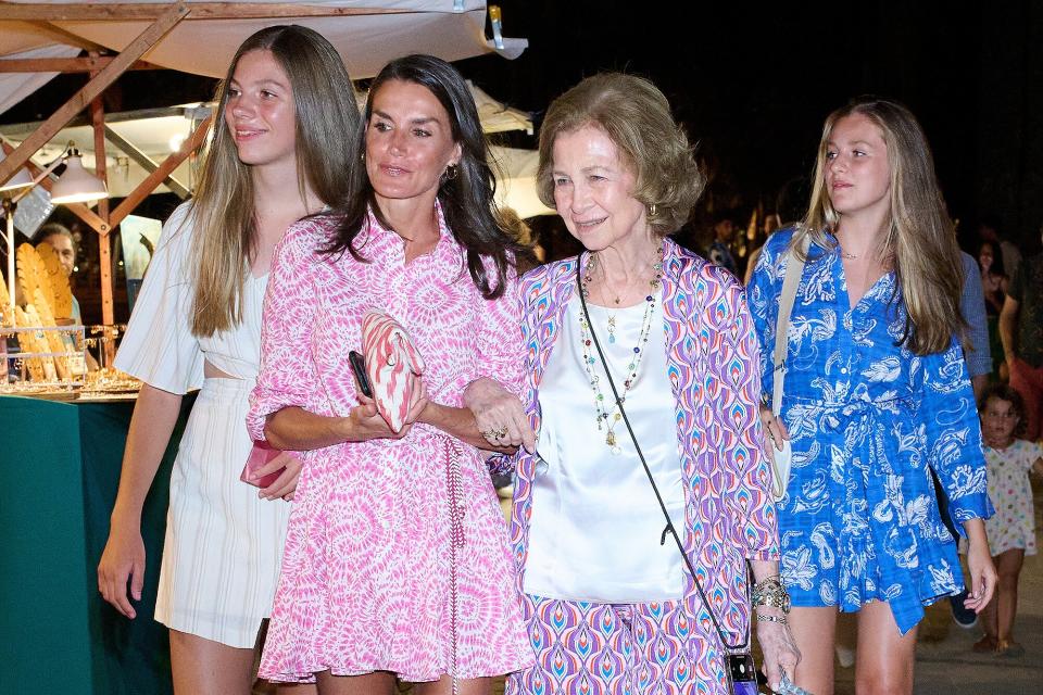 Crown Princess Leonor of Spain, Queen Letizia of Spain, Queen Sofia, Princess Sofia of Spain