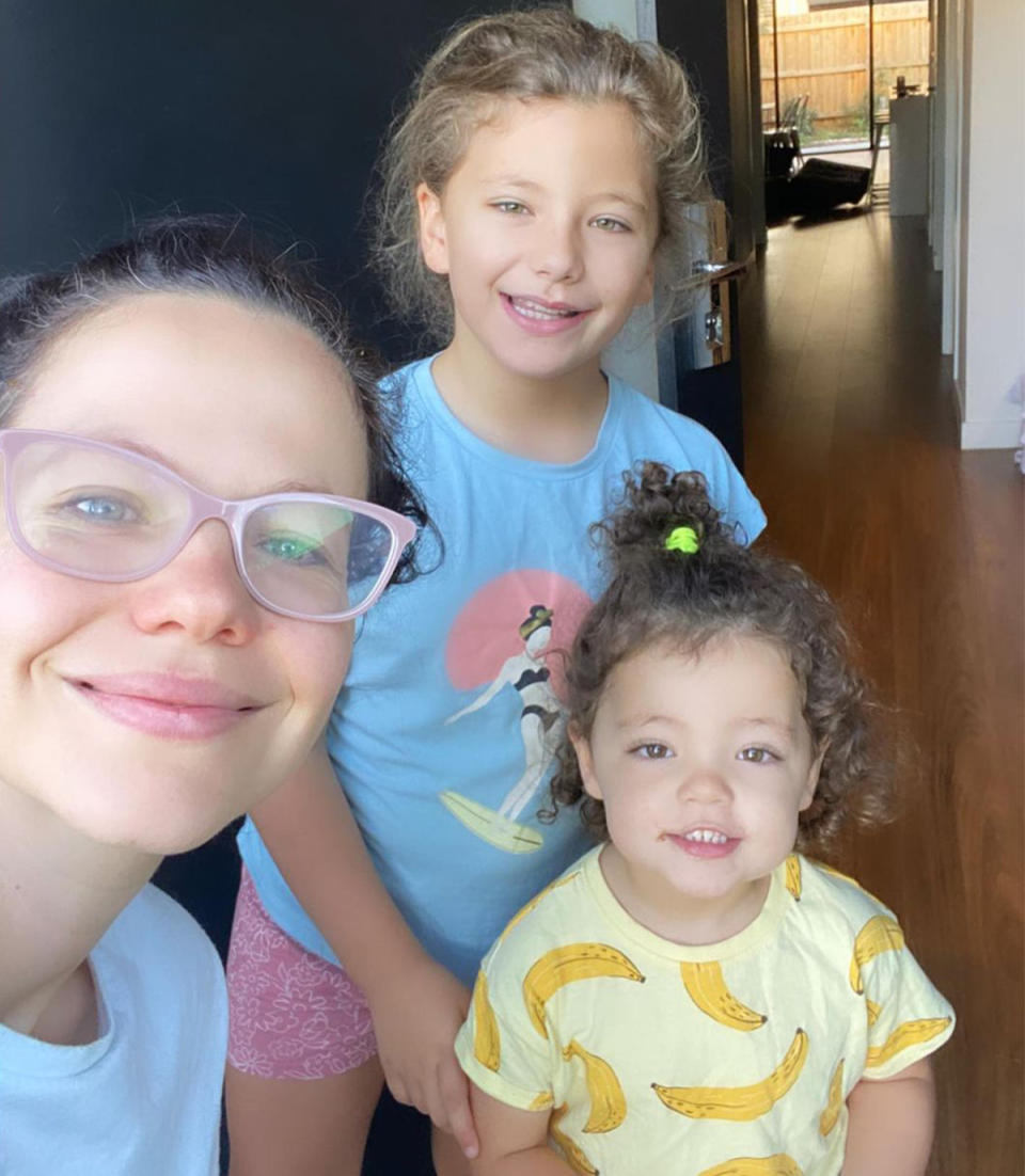 Tammin Sursok and her daughters.