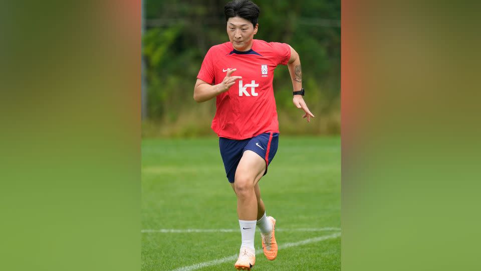 The striker is now set to star for South Korea at the 2023 Women's World Cup in Australia and New Zealand. - Lee Jin-man/AP