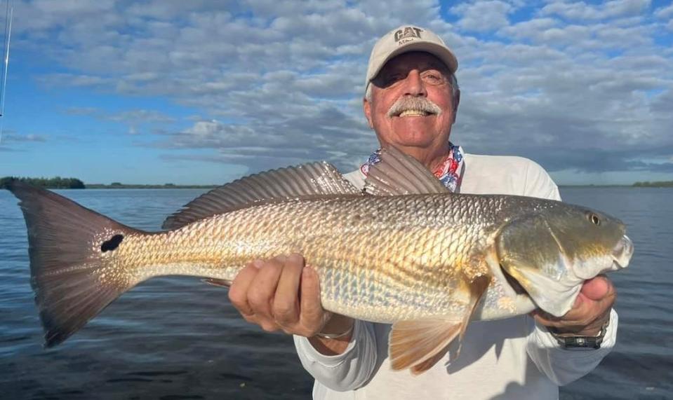 Doug Blanchard of Stuart caught and released a redfish and a few snook while fishing the Indian River Lagoon in Fort Pierce with Capt. Mark Dravo of Y-B Normal charters on Nov. 8, 2023.