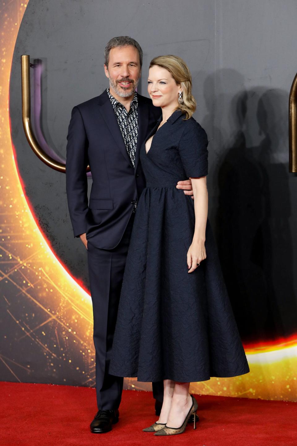 Denis Villeneuve and Tanya Lapointe at the London premiere of "Dune."