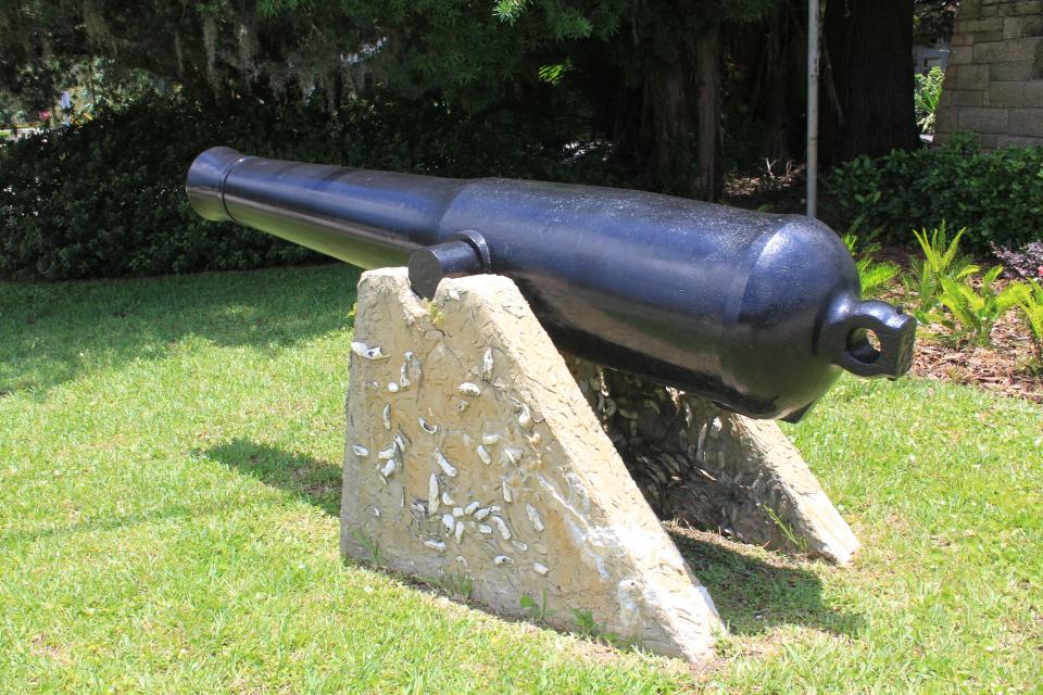 A Spanish cannon at Fort Mose Historic State Park in northern St. Augustine.