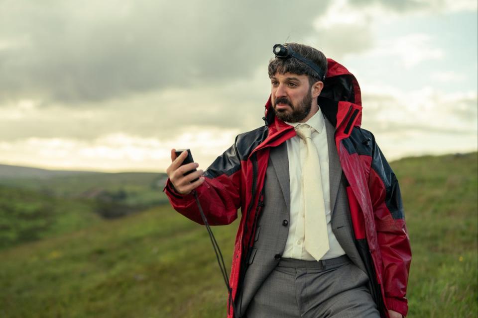 Deranged gusto: Simon Bird as David Lewis (Channel 4)