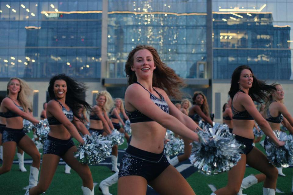 <p>Netflix</p> Dallas Cowboys Cheerleaders in <em>America