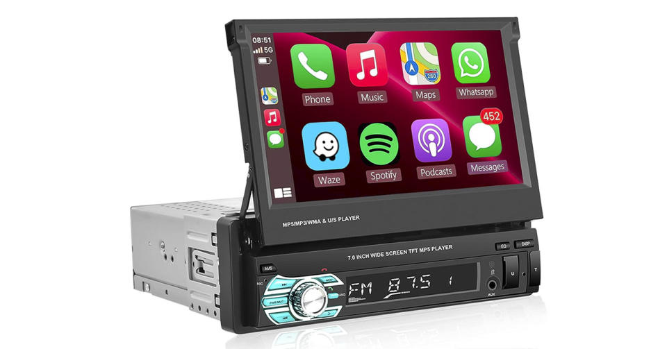 Radio con Bluetooth para coche. Foto: Amazon