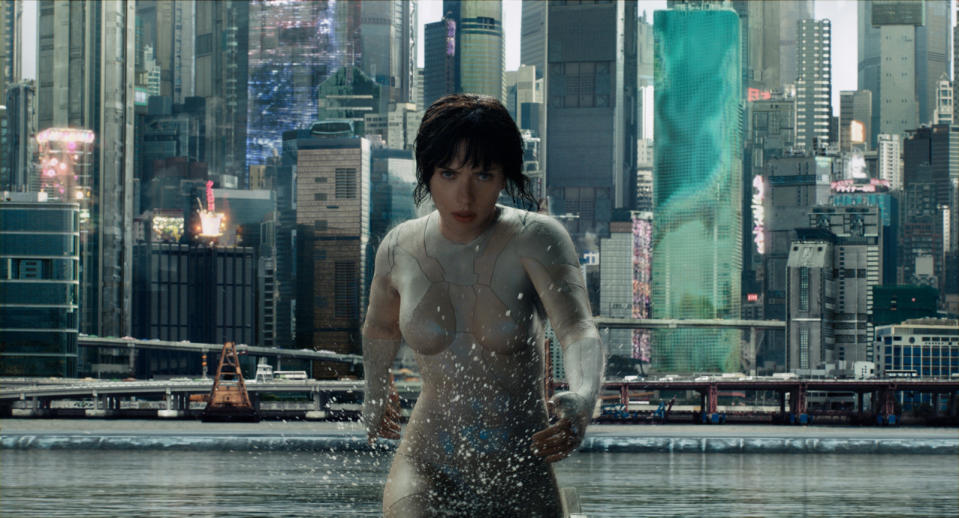 Scarlett Johansson dans Ghost in the shell