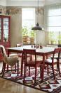 <p>Bring indoors the rich autumn colour palette of fiery reds and golden yellows. Whether you're looking for a new rug or need a <a href="https://www.housebeautiful.com/uk/decorate/dining-area/g31069384/best-small-dining-table/" rel="nofollow noopener" target="_blank" data-ylk="slk:dining room table;elm:context_link;itc:0;sec:content-canvas" class="link ">dining room table</a>, IKEA's Folklore Fusion trend is all about playing with an array of colours, designs and shapes.</p>