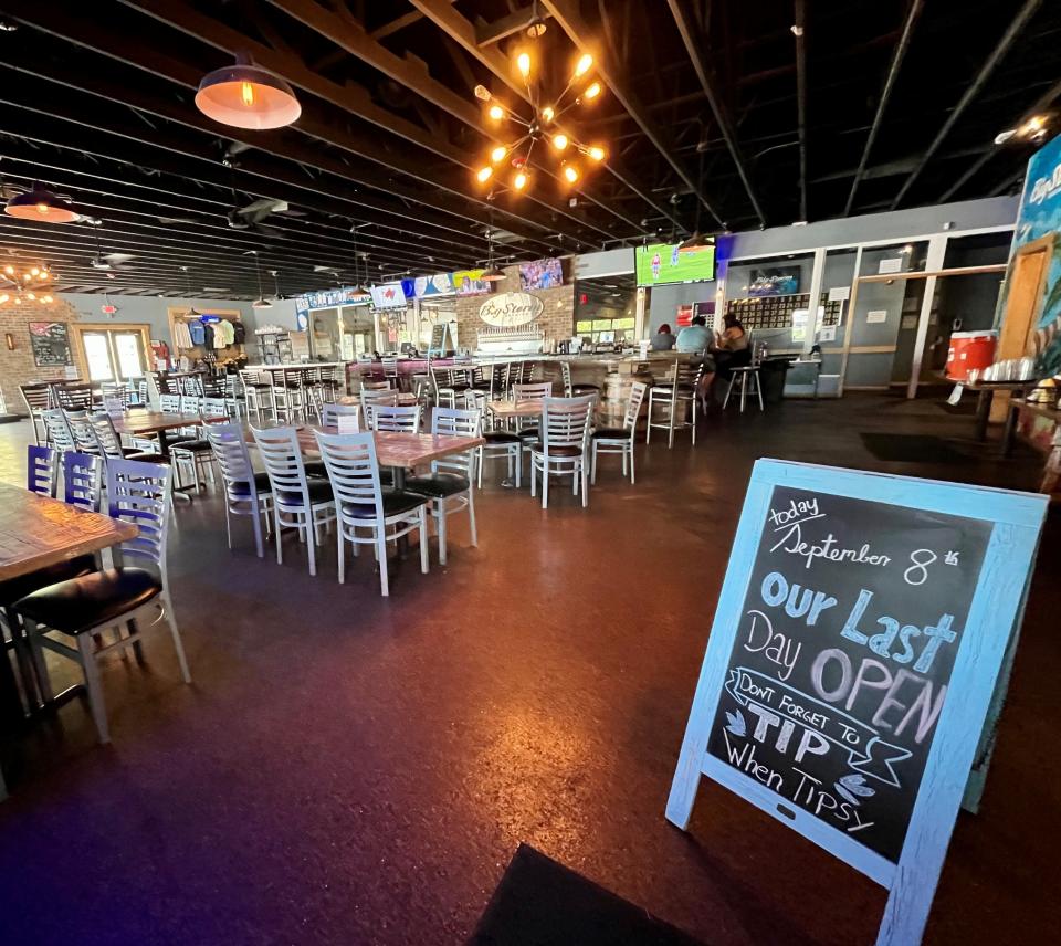 The dining room at Big Storm Brewing in Cape Coral is sleek, industrial and spacious.