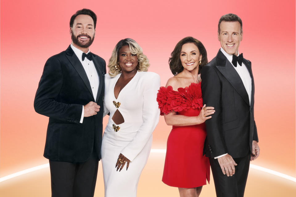 Craig Revel Horwood, Motsi Mabuse, Shirley Ballas, and Anton Du Beke on Strictly Come Dancing