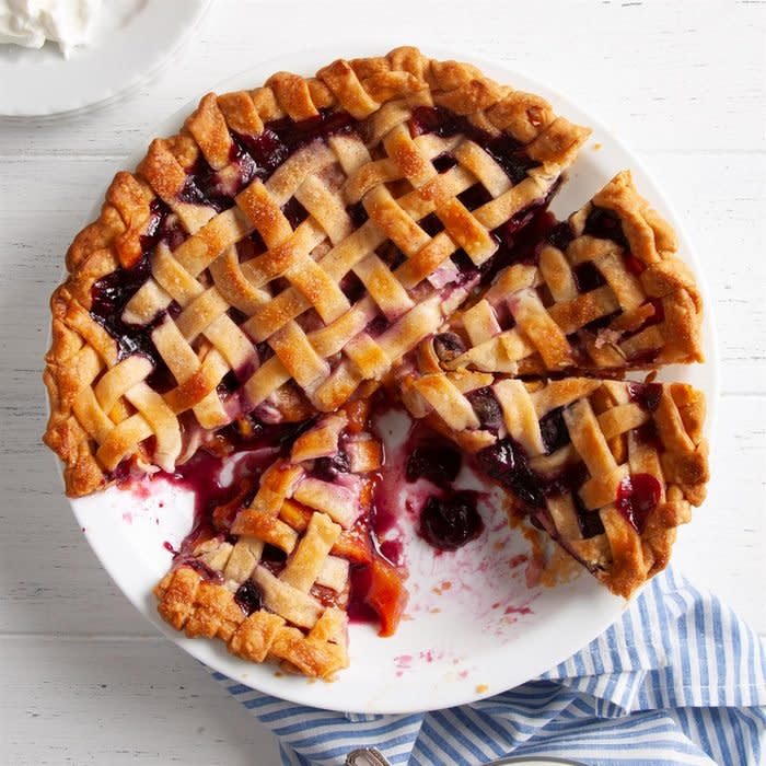 Peach Blueberry Pie