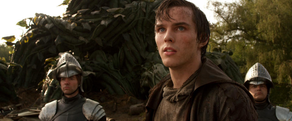 This film image released by Warner Bros. Pictures shows Nicholas Hoult in a scene from "Jack the Giant Slayer." (AP Photo/Warner Bros. Pictures)