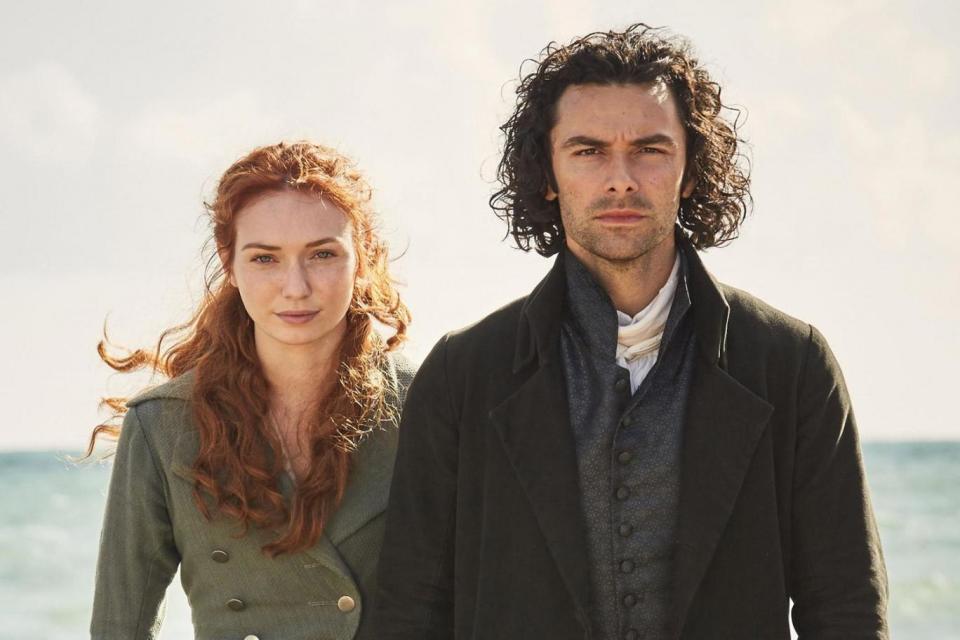 Famous roles: Eleanor Tomlinson and Aidan Turner in Poldark