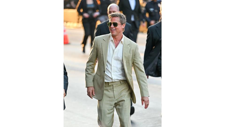 brad pitt his go-to aviator shades