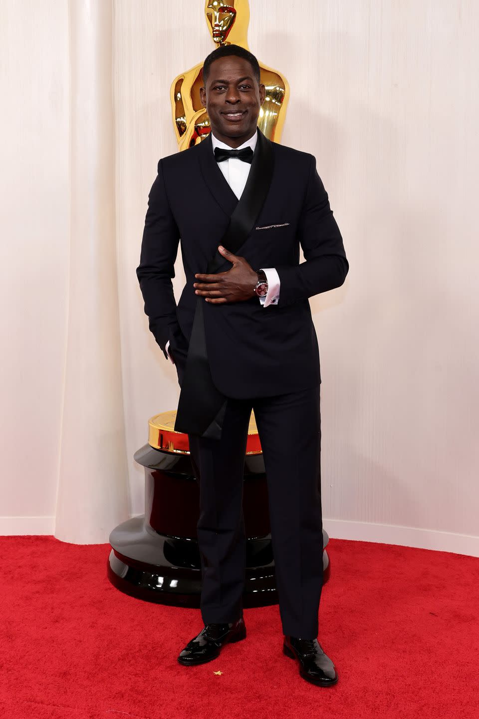 sterling k brown, oscars 2024 red carpet