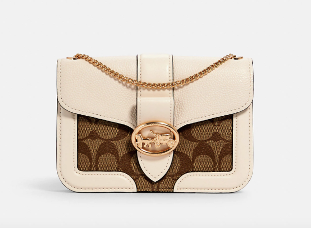 Coach Mini Darcie Carryall In Colorblock Signature Khaki Multi – SELLECTION