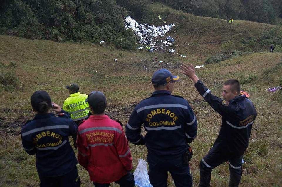 Deadly plane crash in Colombia kills Chapecoense soccer teammates from Brazil