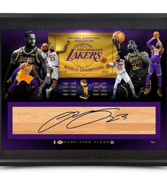 LeBron James Purple Los Angeles Lakers Autographed Nike Authentic Jersey -  Upper Deck