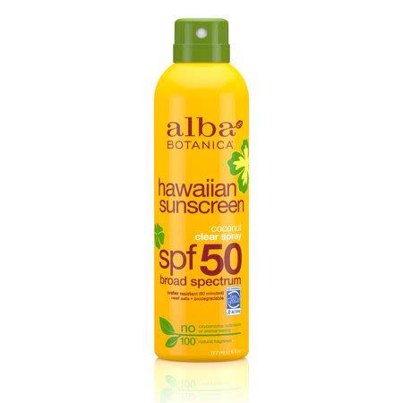 <p><strong>Alba Botanica</strong></p><p>walmart.com</p><p><strong>$9.48</strong></p><p><a href="https://go.redirectingat.com?id=74968X1596630&url=https%3A%2F%2Fwww.walmart.com%2Fip%2F179882022&sref=https%3A%2F%2Fwww.thepioneerwoman.com%2Fbeauty%2Fskin-makeup-nails%2Fg32381661%2Fbest-natural-sunscreen%2F" rel="nofollow noopener" target="_blank" data-ylk="slk:Shop Now" class="link rapid-noclick-resp">Shop Now</a></p><p>This sunscreen is a great pick if you don't want that white cast. It has a matte finish, and reviewers rave about how lightweight it is. </p>