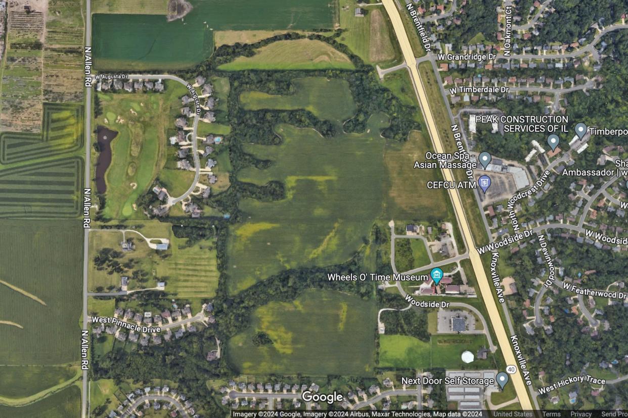 A 115 single-family home subdivision is in the works for an 86-acre plot of land west of Knoxville Avenue, east of Allen Road and north of Hickory Grove Road in North Peoria.