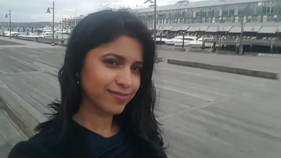 The body of missing dentist Preethi Reddy has been found in a suitcase in Sydney’s eastern suburbs. Source: 7News