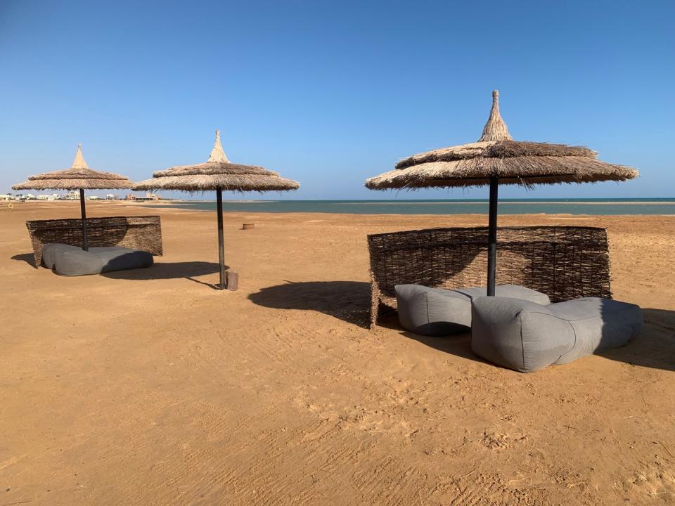 Ir a la playa en Hurghada (Andrew Eames)