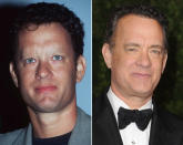 <p>Ein kleines Bilderrätsel: Was hat Tom Hanks, was sein Wachs-Alter-Ego nicht hat? Genau: Augenbrauen bleiben nur einem vorbehalten, dem Tom aus Fleisch und Blut. (Bilder: Rex Features/Getty Images)</p>