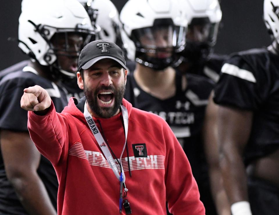 Texas Tech inside linebackers coach Josh Bookbinder has reason to be excited with the return of leading tackler Ben Roberts, starter Jacob Rodriguez and seasoned veteran Bryce Ramirez.