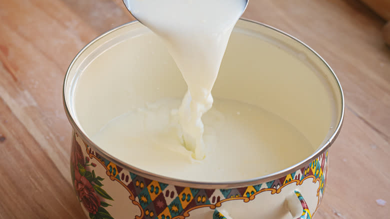 Bowl of camel milk