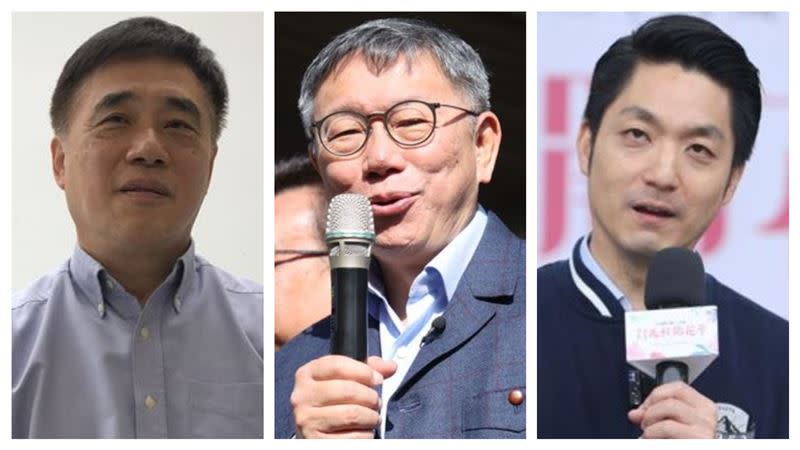 台北市政府與台智光的合約爭議成為關注焦點，圖為台北市三任市長：左起郝龍斌、柯文哲、蔣萬安。(組合圖)
