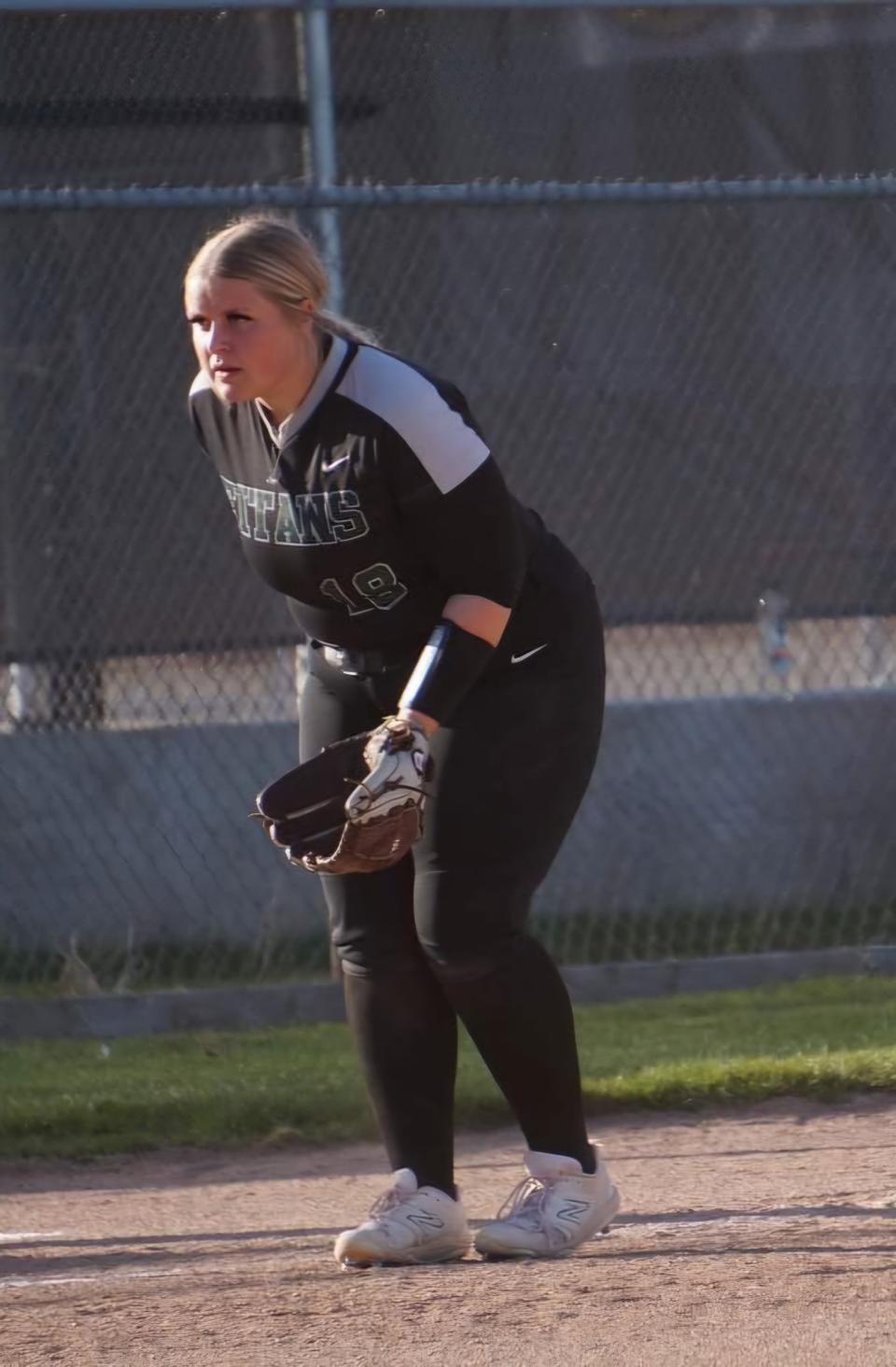 West Salem softball player Kaylee Nicholson.