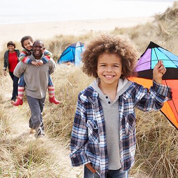 family fun at the beach