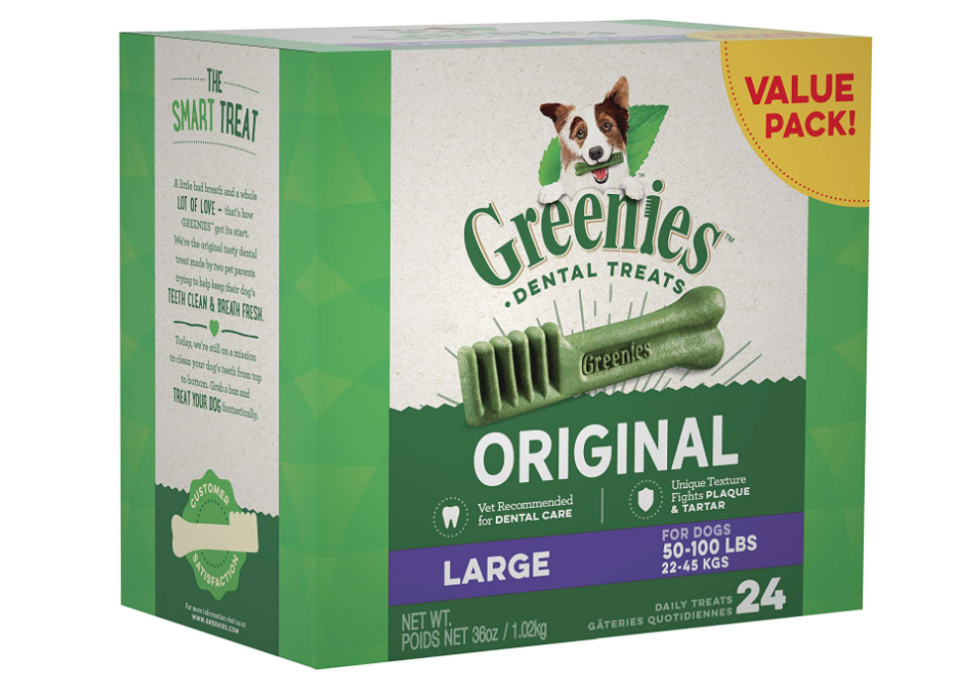 Greenies Original Large Natural Dog Dental Care Chews Oral Health Dog Treats