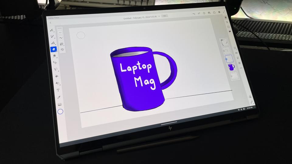 The 2024 HP Spectre x360 16 running Adobe Fresco