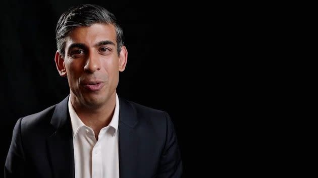 Screengrab from a video posted by the former chancellor Rishi Sunak who has announced he will stand to be the next leader of the Conservative Party. (Photo: Rishi Sunak via PA Media)