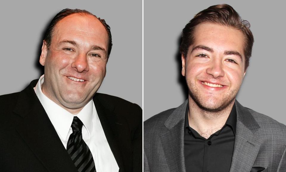 Sopranos star James Gandolfini (left) and his son Michael.