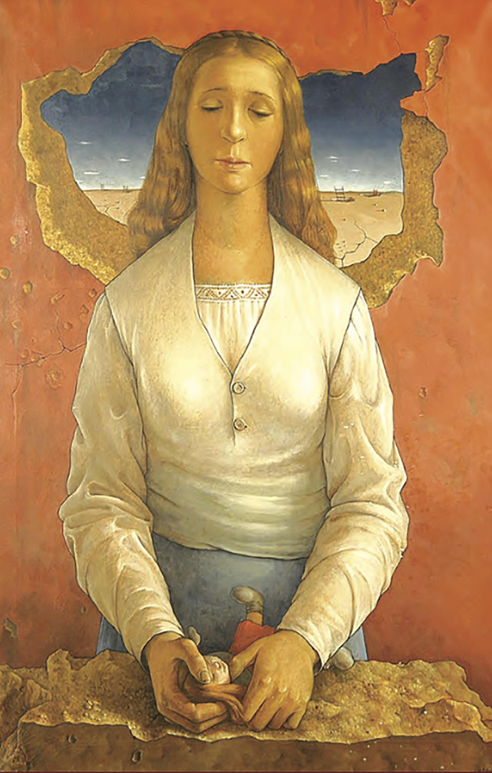 This image released by the Inter-American Development Bank shows “La Muneca Rota” by Venezuelan painter Hector Poleo, taken from an advertisement for an exhibit on Latin American art. U.S. officials are investigating the possible looting from Venezuela of valuable European and Latin American artwork, including this one, they believe is being quietly plundered by government insiders as Nicolas Maduro struggles to keep his grip on power. Among the objects being traced: three Venezuelan masterpieces that hung for decades on the walls of the ambassador’s stately residence in Washington but which were nowhere to be found when opposition leader Juan Guaido’s envoy took over the diplomatic mission in May. (Inter-American Development Bank via AP)