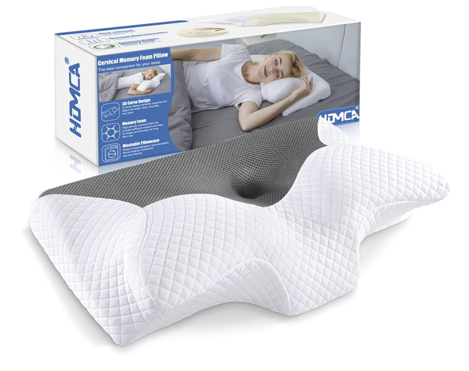 HOMCA Cervical Memory Foam Pillow with box (Photo via Amazon)