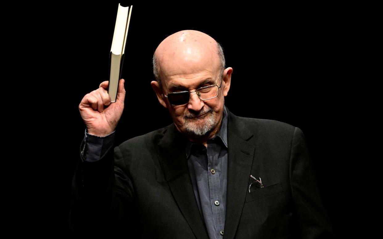 Salman Rushdie was speaking at a literary festival in Berlin