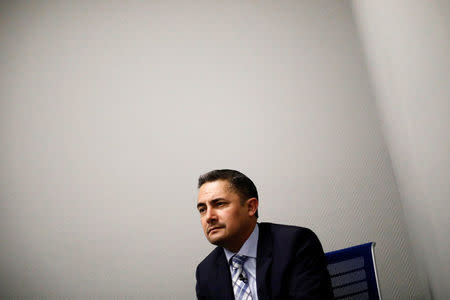 Alfredo Arzola, Director of Automotive Cluster of Guanajuato, speaks during an interview in Silao, in Guanajuato state, Mexico, November 8, 2017. REUTERS/Edgard Garrido