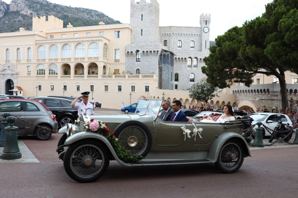 Marie Chevallier on her way to the Cathedrale