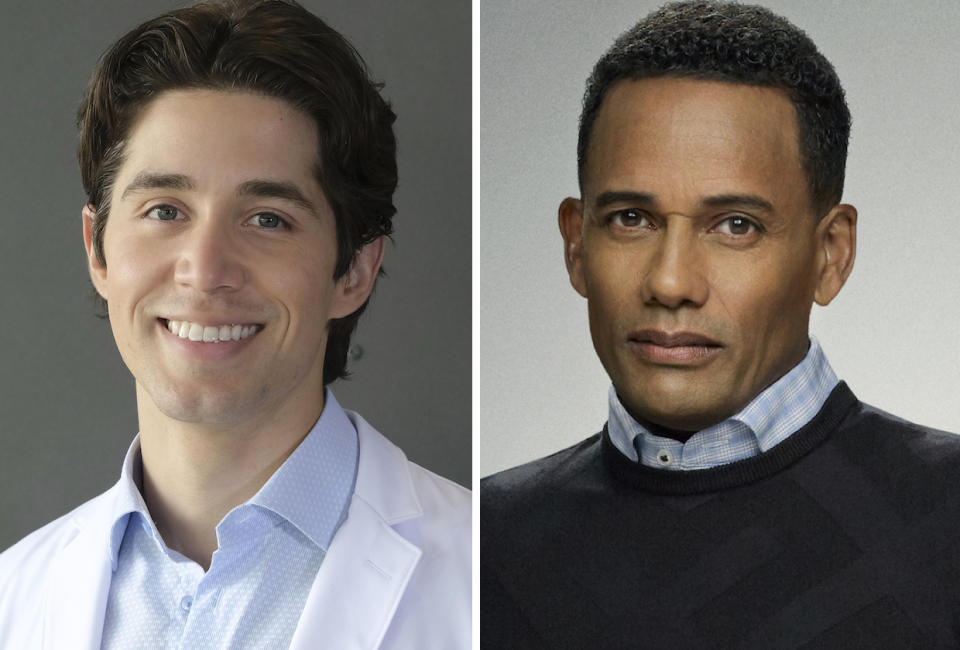 Brandon Larracuente and Hill Harper, The Good Doctor