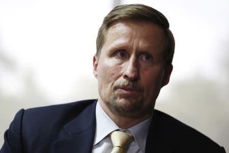 FILE PHOTO - SunPower Corporation Chief Executive Tom Werner looks on during an interview with Reuters in Mexico City, Mexico, March 29, 2016. REUTERS/Tomas Bravo