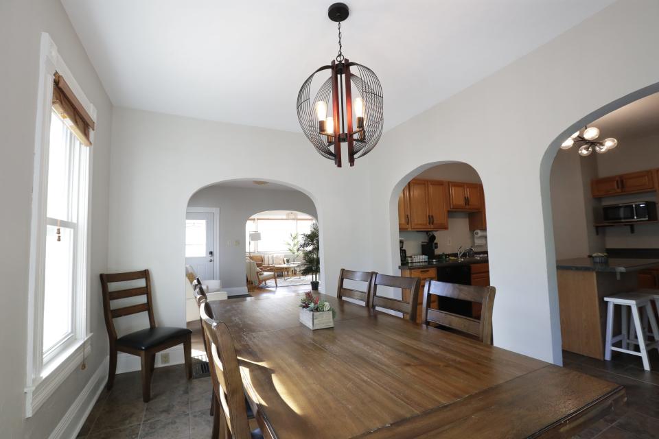 The dining room of an Airbnb located on West Hancock Street Tuesday, October 3, 2023, in Appleton, Wis.